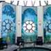 Clock tower murals on canvas